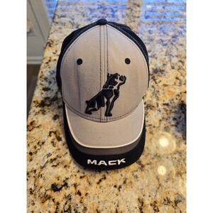 MACK Truck Dog Logo Baseball Cap Men‎ Adjustable Tan Black Trucker Hat